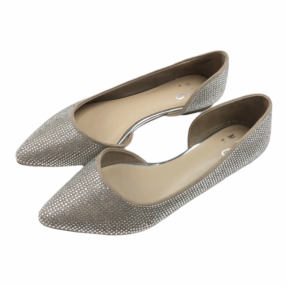 Mix No. 6 Rhinestone Pointy Toe Flat - Picture 2 of 4
